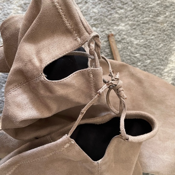 Taupe Suede Women's Boots - Picture 12 of 14